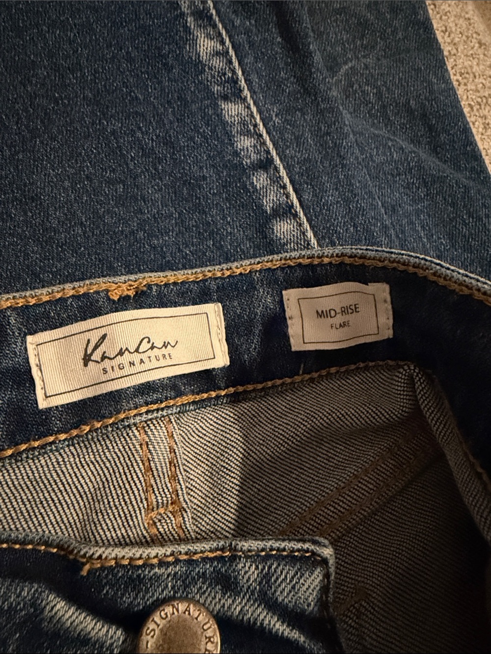 Kancan Mid rise distressed Flare jeans size 29 - Picture 4 of 5